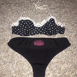 Victoria secret polka dot bathing suit